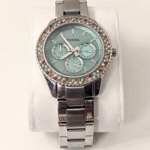 Women's Fossil Stella Stainless Steel Watch Tame Teal